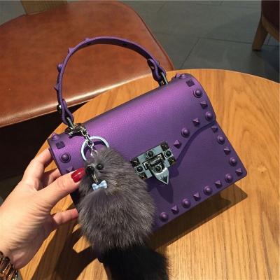 China High Quality PVC Jelly Purse Women Tote Bag Candy Color Handbag Fashion Trends Ladies Handbags for sale