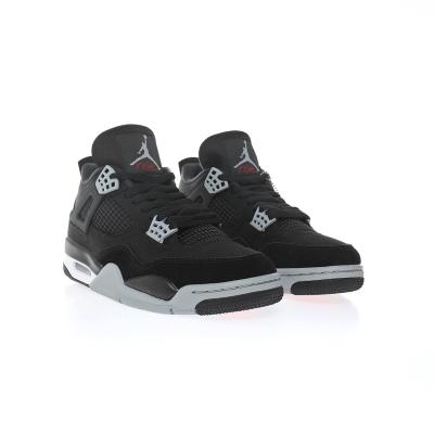 China Hot Sale Nike Air Jordan 4 Retro Canvas DH7138-006 Black Design Men's Casual Sports Nike Sneakers for sale