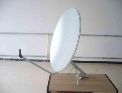 China Ku Band 75cm Offset Satellite Dish Steel Antenna With Rolled Edge for sale