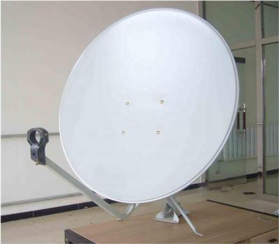 China Steel Outdoor Ku Band 75cm Satellite TV Satellite Dish Antenna With Rolled Edge for sale