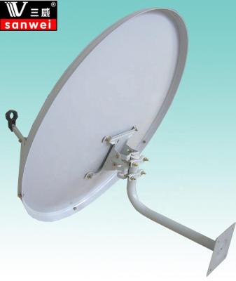 China Ku Band 90cm Satellite Dish Steel Antenna With Wall Mount for sale