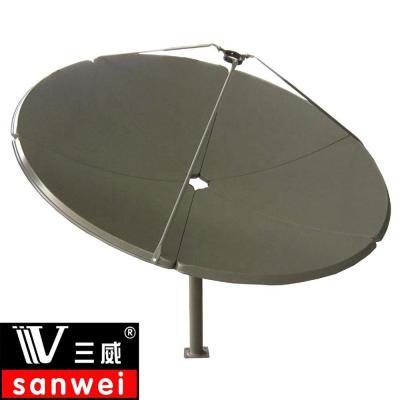 China Galvanized Steel C Band 5ft Pole Mount Satellite Dish Antenna With Square Base for sale