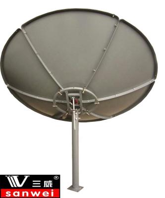 China Galvanized Steel C Band 150cm Satellite Dish Antenna With Pole Mount for sale