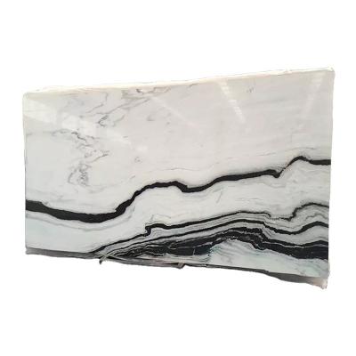 China Factory Price Panda White Marble Polished Tile Stone Slabs Modern Kitchen Countertops for sale