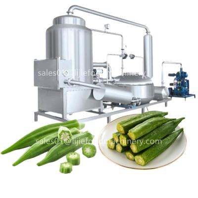 China Factory Commercial 10KG-300 Kg Crunchy Okra Dried Okra Making Machine Okra Vacuum Frying Machine for sale