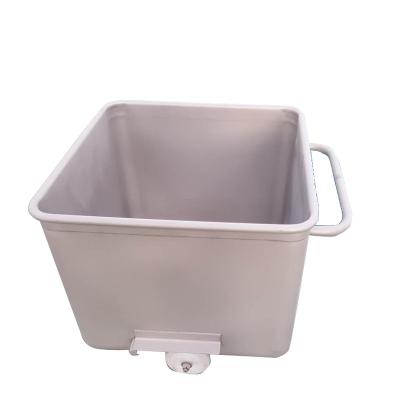 China Stainless Steel 200 L Meat Bins Meat Trolley Meat Transfer Materials 304 Buggy For Slaughterhouse for sale