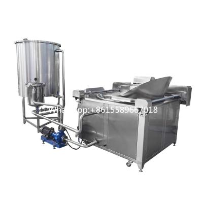 China High Efficiency.Clean.Health Automatic Discharge Onion Rings Banana Potato Chips Meat Green Bean Bean Peanut Frying Machine for sale