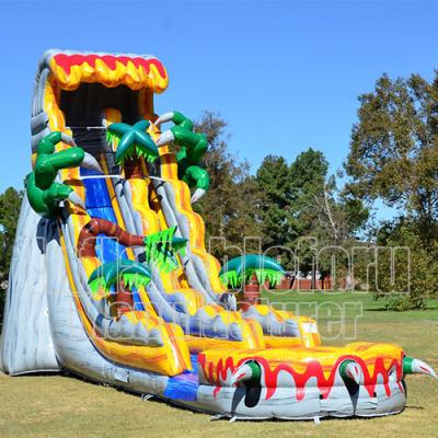 China cheap 0.55mm pvc tarpaulin inflatable water slide for sale for sale