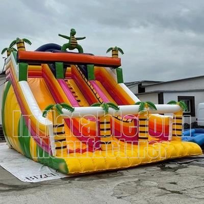 China PVC Dino Inflatable Commercial Inflatable Wet Dry Slide For Sale for sale