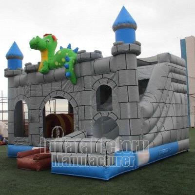 China PVC Inflatable Dino Castle Structure Pour Kids for sale