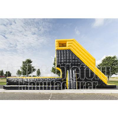 China Indoor and outdoor inflatable playground stunt jump games with airbag for safe landing for sale