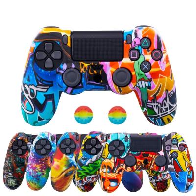 China Newest Fashinable Soft Silicone Gel Rubber Case Cover For SONY Playstation 4 Controller PS4 Skin Protection Case For Playstation 4 Gamepad for sale