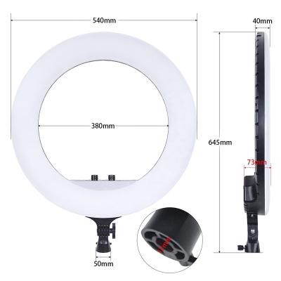 China Have A Pack 21 Inch LED Ring Light Photographic Lighting 2700-6500K Fill Lamp With Remote And Tripod For Photo Studio Makeup for sale