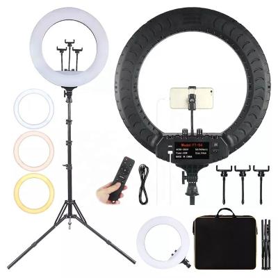 China Adjustable Brightness 18 Inch LED Ring Light with Tripod Dimmable Studio Video Photographic Lighting Light for Makeup Youtube Live for sale