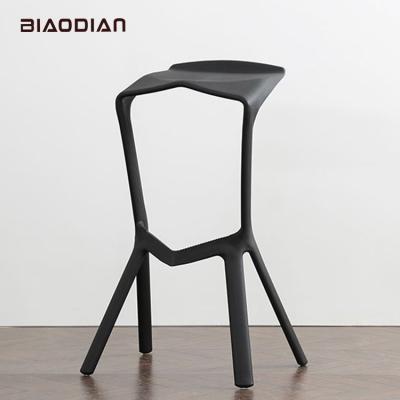 China Wholesale Modern Cheap Modern Counter Furniture High Bar White Black Plastic Stools Bar Stools for sale