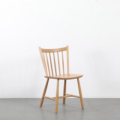 China Wholesale Home Furniture Vintage Oval Back Oak Wood Dining Chair Windsor Chair for sale