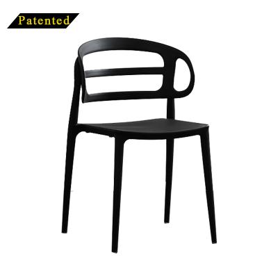 China Stacking Plastic Chairs Comfortable Modern Stackable Dining Chairs Plastic for sale