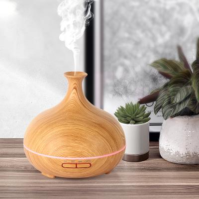 China Outdoor Home Ultrasonic Mist Humidifier Wooden Aroma Diffuser for sale