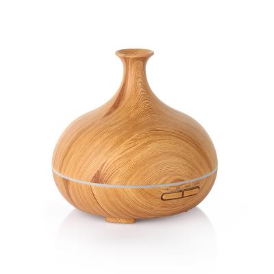 China Home Appliances 300ml Outdoor Ultrasonic Humidifier Air Purifier Wood Grain Aroma Diffuser Home Humidifier for sale