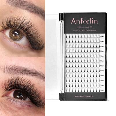 China Factory Wholesale Lightweight 0.07D Premade Private Label Anforlin Handmade Volume Fans Eyelash Extension Supplies for sale