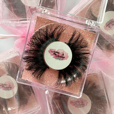 China Wholesale good quality 25mm 3d mink eyelashes box packing custom private label holographic eyelash seller customized boxes for sale