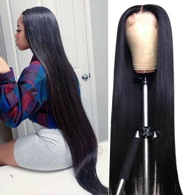 China Brazilian wigs wholesale vendors soft smooth thick shedding raw brazilian lace front hair cuticle lined wigs virgin hair bundles hair extension for sale