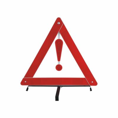 China New Design Emergency Safety Traffic Tripod Reflective Car Sign Warning Triangle Easily Handle and Assemble for sale