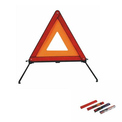 China Easily Handle and Assemble High Visible Portable Road Folding Universal Truck Emergency Sign Road Hazard Triangle for sale