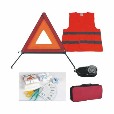 China Universal Cheap High Visibility Roadside Tool Car Emergency Safety Reflective Kits High for sale