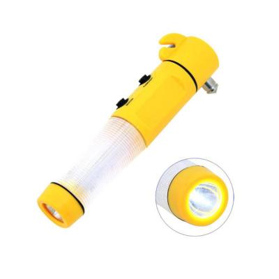 China Car Emergency Safety Hammer 4 in 1 Multi-Function Car Accessory Emergency Safety Hammer with Led Flashlight for sale