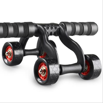 China Professional Home Abs Roller High Elastic Pu 4 Wheel Manufacturer Use Abdominal Exercise for sale