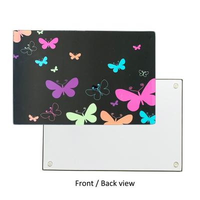 China Sustainable glass size board with butterfly pattern for sale