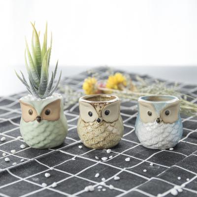 China Hot Selling Modern Animal Succulent Luminous Flower Flower Pots Flower Pots Amazon Planter Small Pot Planter For Office Desk for sale