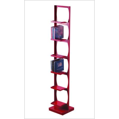 China Modern Double Sided Cd Iron Cd Rack Iron Floor Standing Cd Rack Double Sided Cd Dvd Display Racks for sale