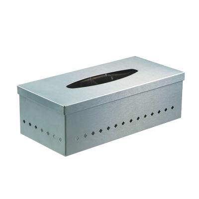 China New Listing Nordic Minimalist Rectangular Tissue Box Stainless Steel Tissue Box TV Tissue Box for sale