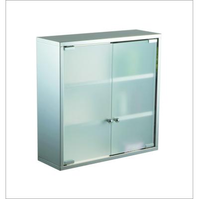 China And Practical Modern China Popular Cabinet Storage Brushed Silver Brushed Cabinets With Sanding Glass for sale