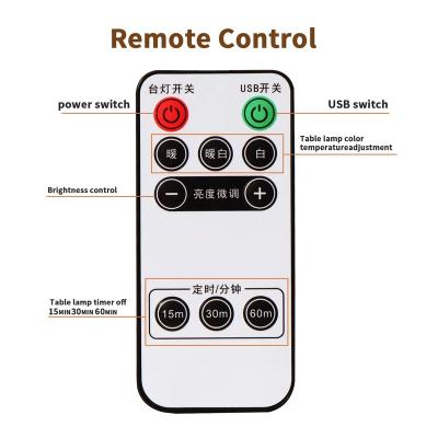 China New Trend Commercial LED Light Lamp Power Strip With 2USB 4ac Outlets Universal Remote Control Desktop Power Socket for sale