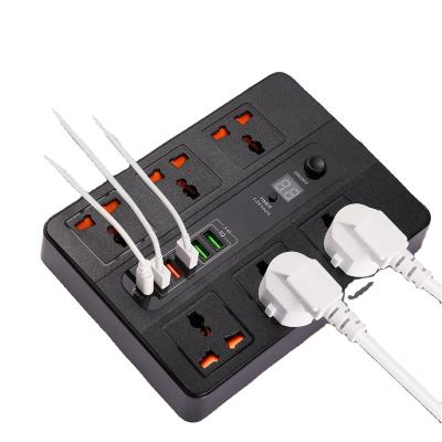 China Commercial Timer Socket With Type-C Charger Fine Quality Multiple Smart Power Strip Electrical Sockets Power Socket Outlet Extension for sale