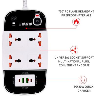 China Overload Protecton China Low Price Lead Power Socket Long Wire Desktop Power Socket Extension for sale