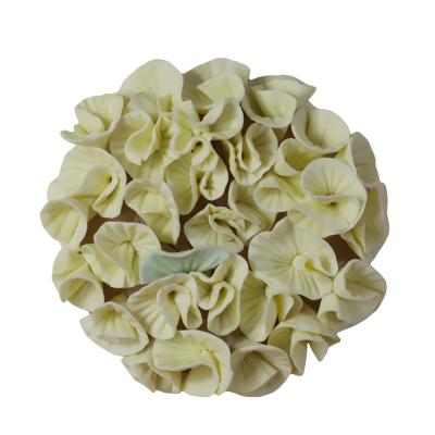 China Europe Wholesale Multi Shape Porcelain Flowers Ceramic Ornaments For Sublimation for sale