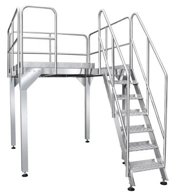 China Food Customized 304 Stainless Steel Adjustable Height Support Working Platform For Multihead Weigher for sale