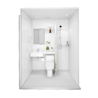 China UB1116 Modular One Piece Floor Prefab Bathroom With Super Low Price For Temporary Building for sale