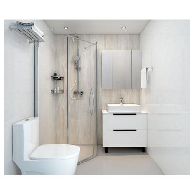 China Nice one piece floor quality all prefab toilet bathroom units made in china BUJ1618 for sale