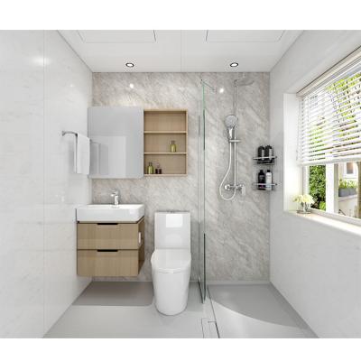 China Factory direct sale one piece prefab bathroom units all floor in one bathroom BUJ1820 for sale