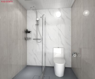 China Japanese style modern smc prefab bathroom combination toilet shower with tub BUH1418 for sale