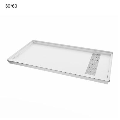 China Factory Direct One Piece White Shower Floor Base 60x30 Compound Inch With UPC Certificated for sale