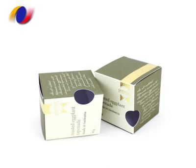 China Recyclable Kraft Paper Perfume Packaging Bottle Small Foldable Paper Box With Custom Printing for sale