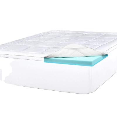 China Memory Ningbo Suppliers Cooling Gel Infused Queen Size Memory Foam Mattress Topper for sale