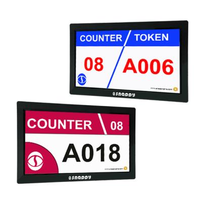 China System-Q QMS Token Number Status Customizable Vivid 14 Inch LCD Counter Screen LCD Display for sale