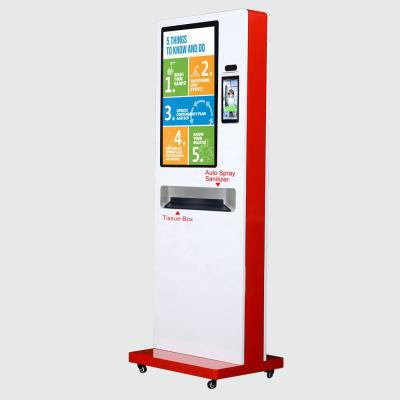 China 55 Inch Indoor Indoor Floor Standing Advertise All-in-One Indoor Digital Signage LCD Advertising VCR Kiosk for sale